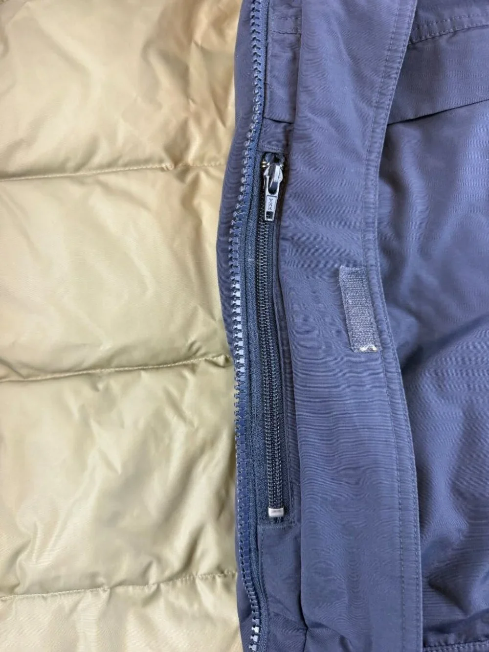 Eddie Bauer Goose Down Parka Jacket Winter Coat Navy Mens XL - Picture 5 of 14